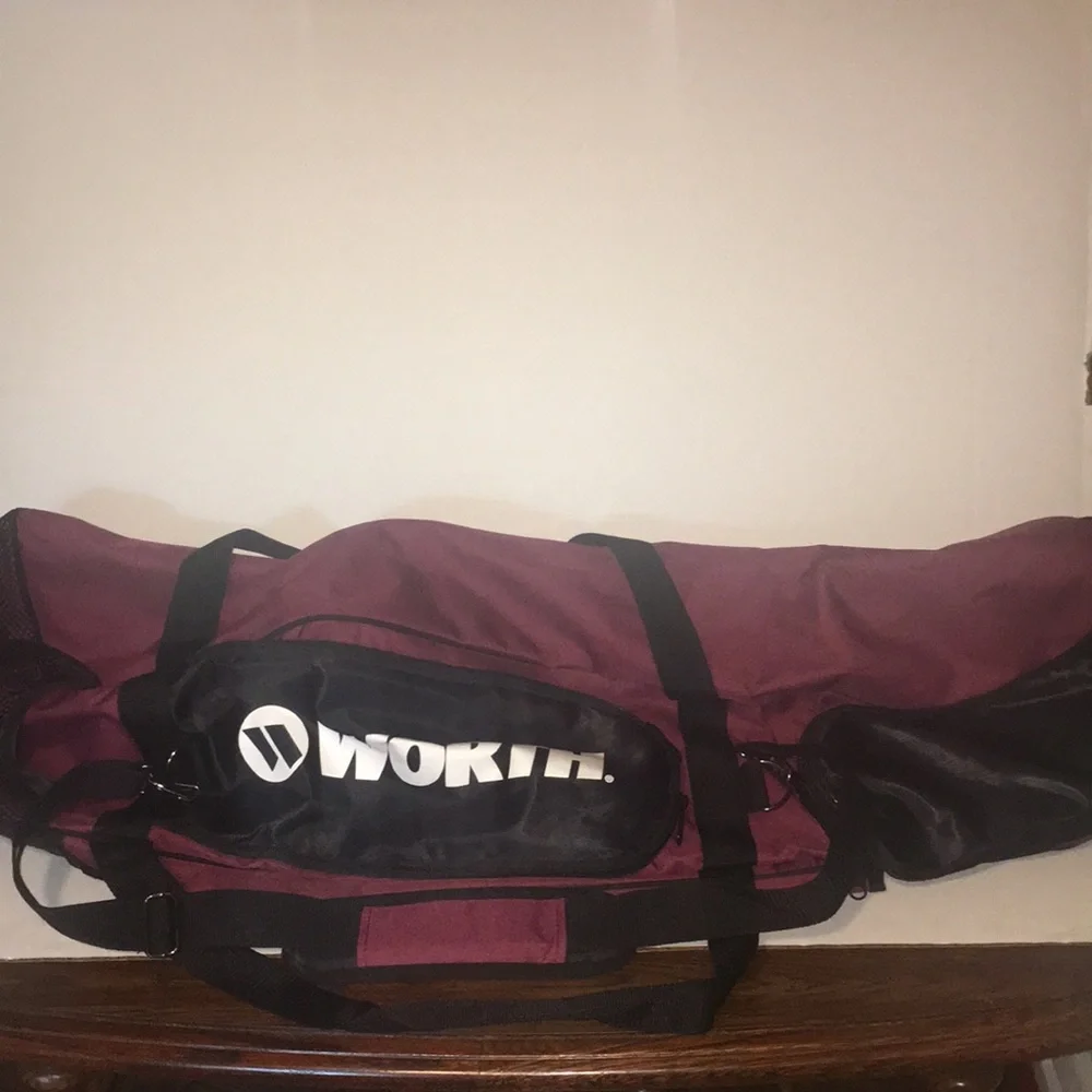 WORTH BRAND EXTRA LARGE WHEELLESS EQUIPMENT CARRY BAG FOR SOFTBALL / BASEBALL